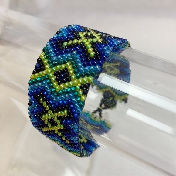 Beaded Boho Seed bead Woven friendship Bracelet - Picture 1 of 4